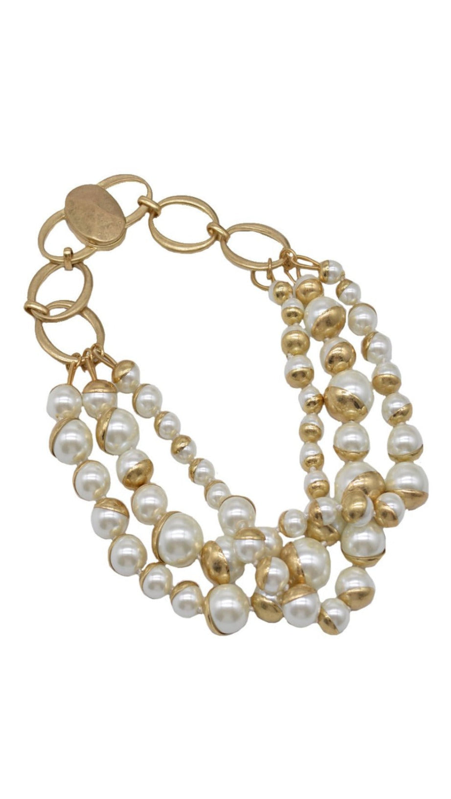 LAYERED PEARL NECKLACE