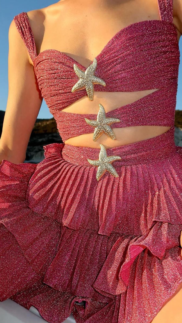 AIIZIE STARFISH CUT OUT MINI DRESS - product image