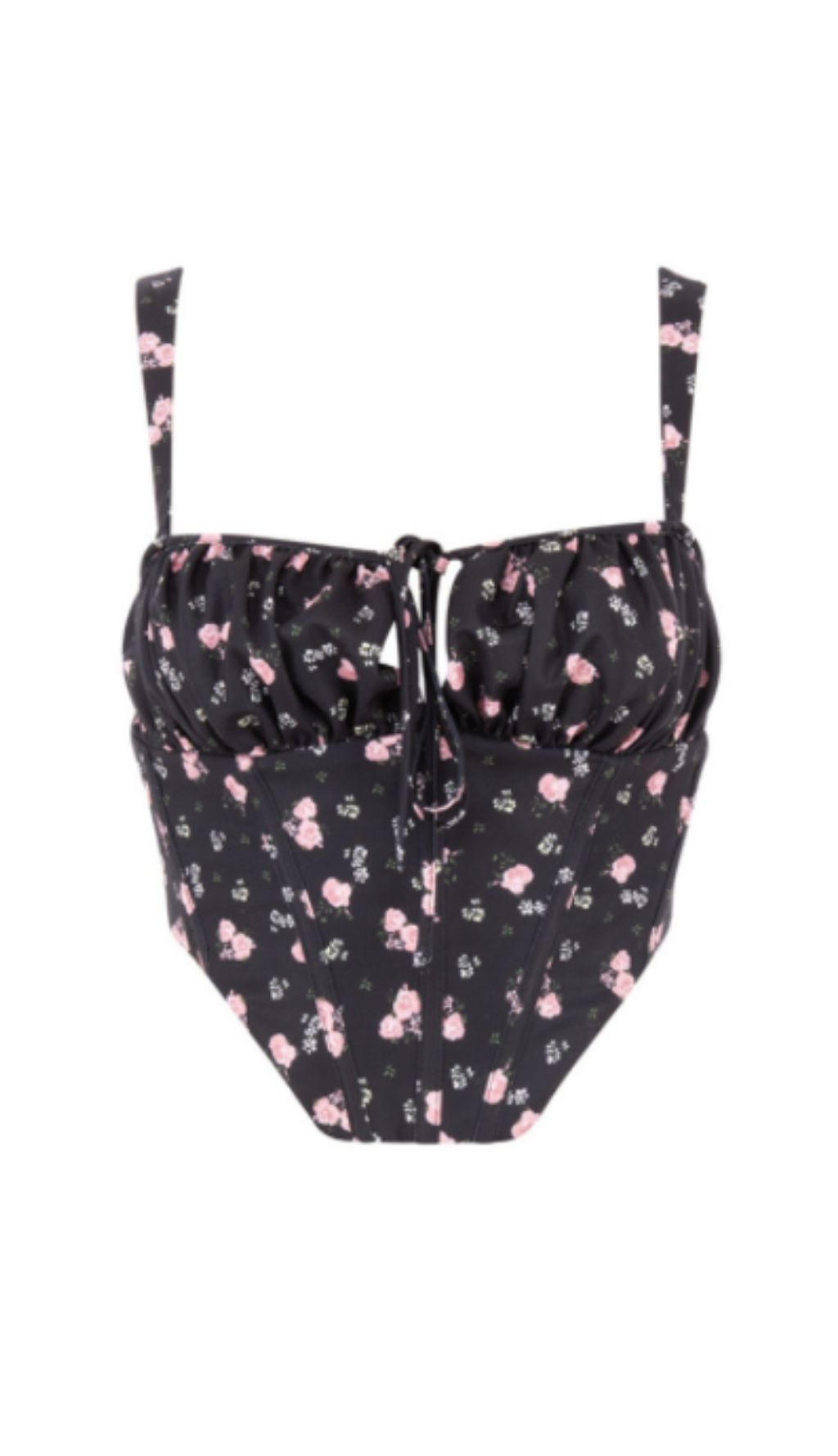 GILET SENZA SPALLINE IN PIZZO FLOREALE.