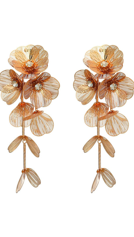 FRANCESCA FLOWER DROP EARRINGS
