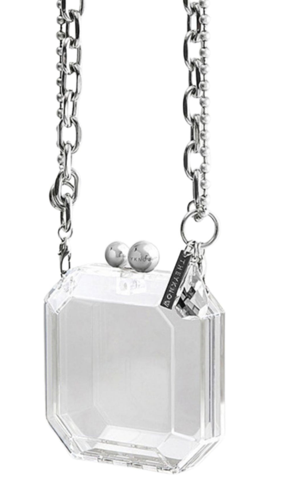 GEM BAG VELET ACRYLIC SINGLE-SHOULDER CLUTH