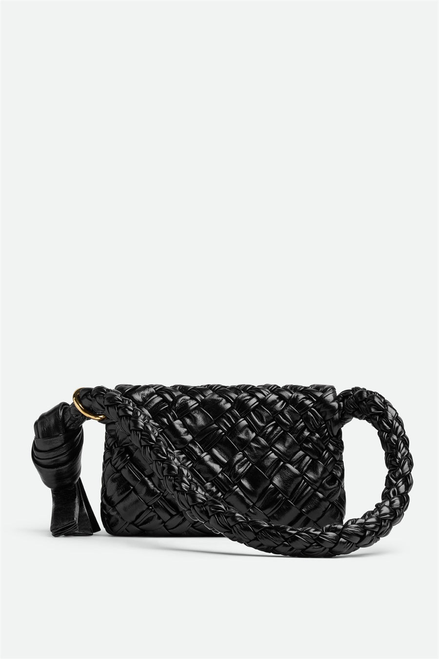 AIIZIE GIANA WEAVE SHOULDER BAG - BLACK - product image