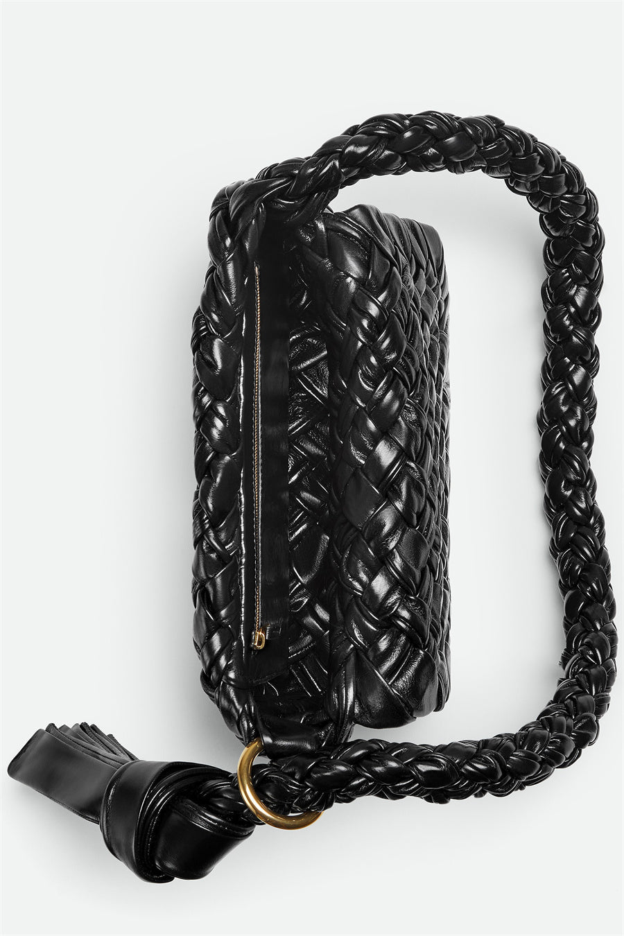 AIIZIE GIANA WEAVE SHOULDER BAG - BLACK - product image