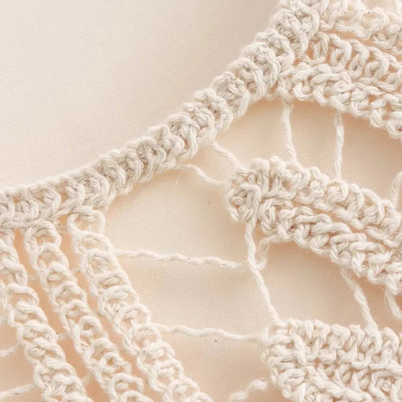 EUDORA – Gemustertes, hohles Minikleid in Aprikose