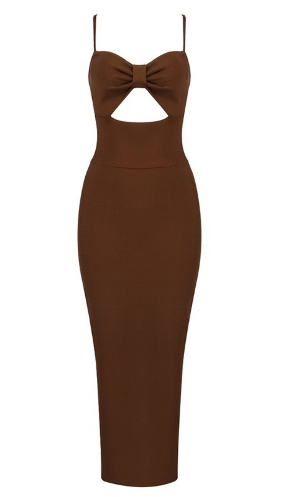 HOLLOW BANDAGE DRESS - BLUE