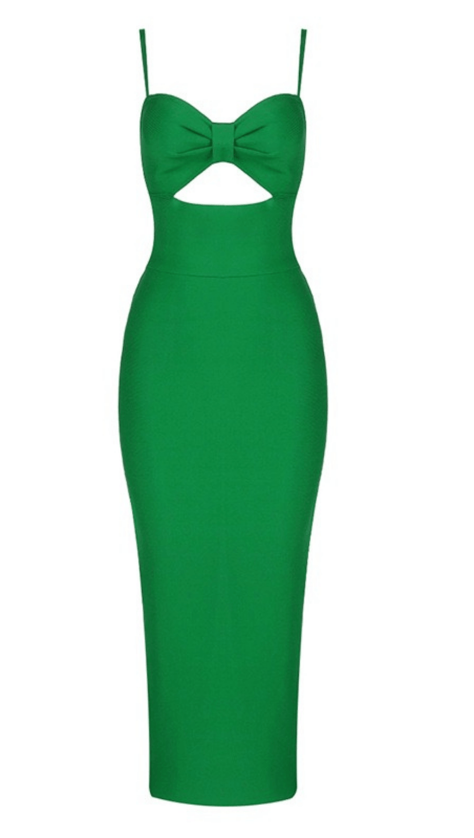 HOLLOW BANDAGE DRESS - BLUE