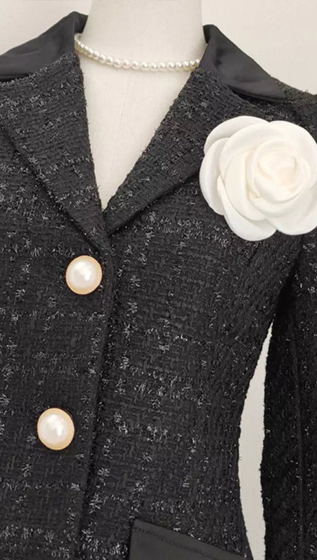 BLAZER MESH SKIRT SUIT