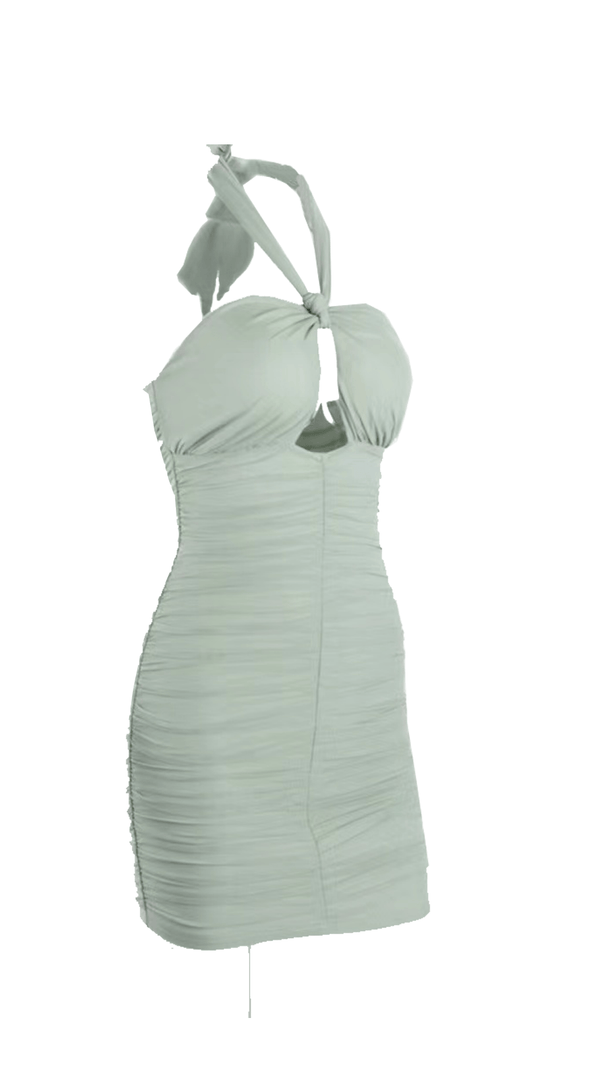AIIZIE HALTER SLIM SEXY BUTTOCKS DRESS. - product image
