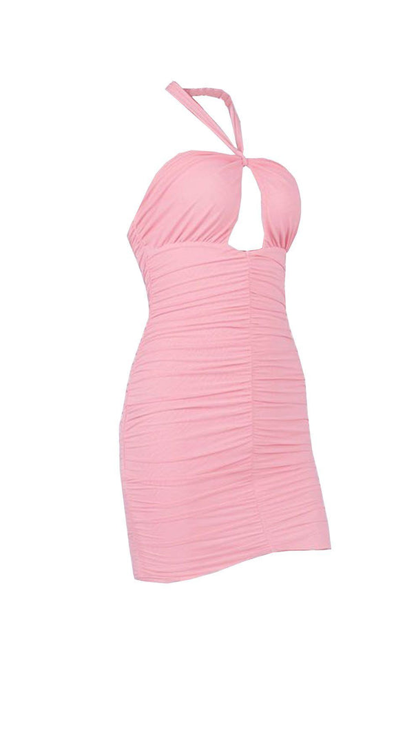 HALTER SLIM SEXY BUTTOCKS DRESS.