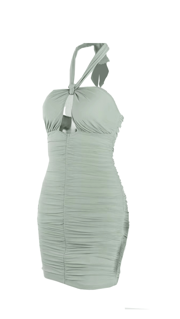 AIIZIE HALTER SLIM SEXY BUTTOCKS DRESS. - product image