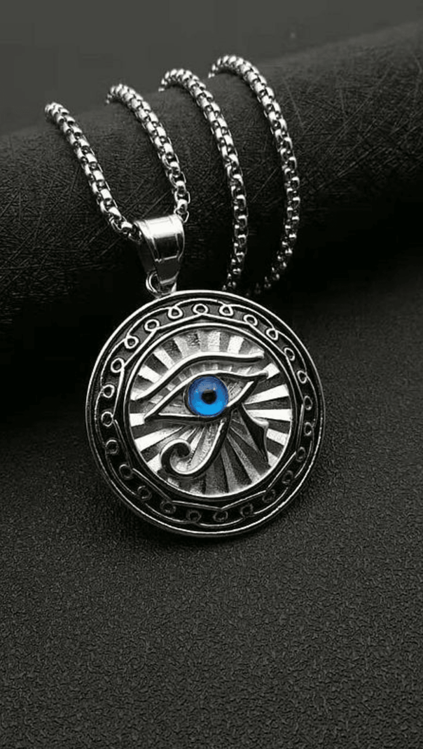 AIIZIE HEMLOCK BLUE EYE ROUND NECKLACE - product image