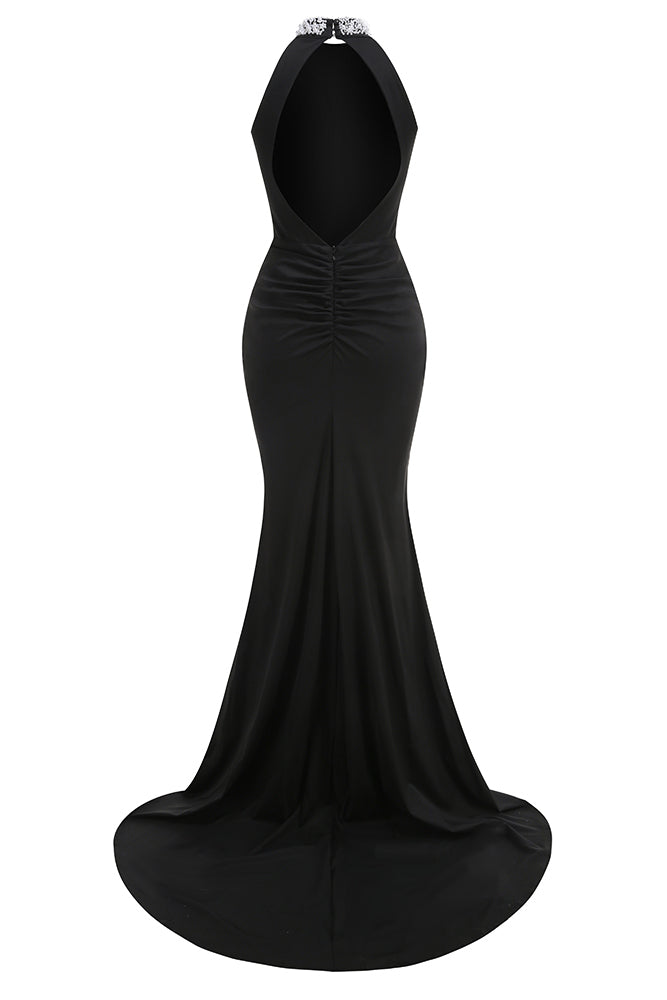 AIIZIE HALTERNECK PEARL PROM GOWN - product image