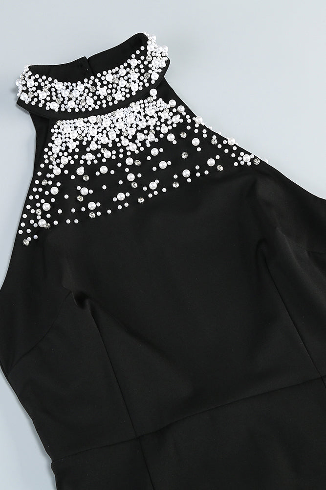AIIZIE HALTERNECK PEARL PROM GOWN - product image