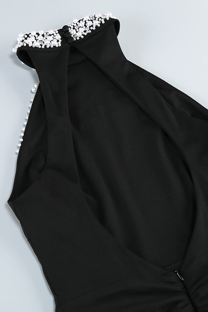AIIZIE HALTERNECK PEARL PROM GOWN - product image
