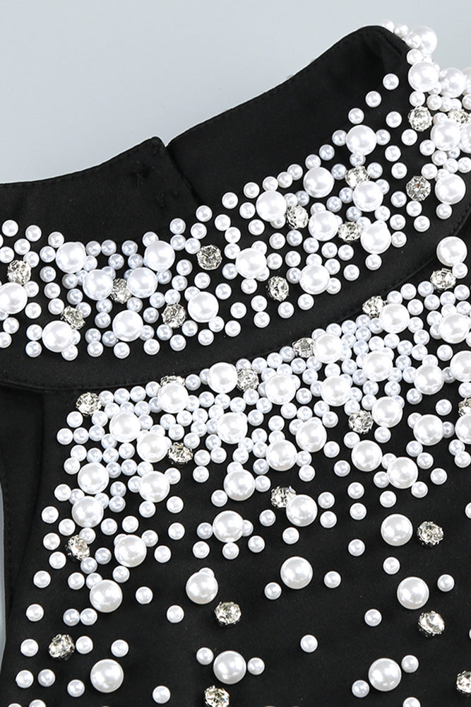 AIIZIE HALTERNECK PEARL PROM GOWN - product image
