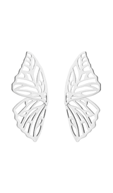 Hollow butterfly alloy earrings