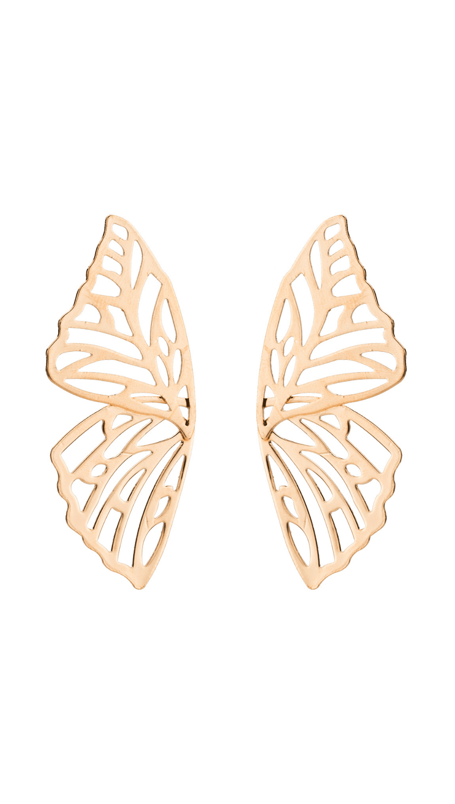 HOLLOW BUTTERFLY ALLOY EARRINGS