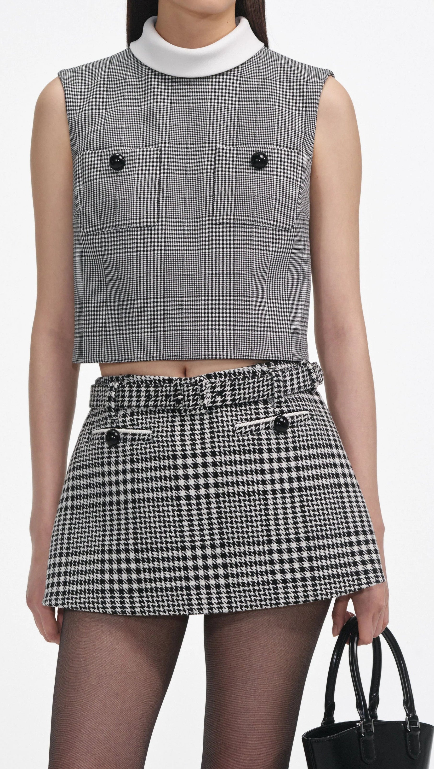 AIIZIE PRINCE OF WALES CHECK TOP - product image