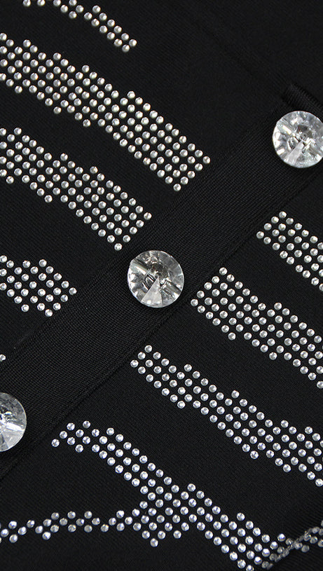 KNIT CRYSTAL MINI DRESS