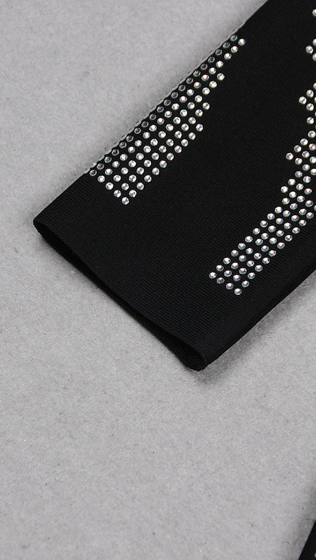 KNIT CRYSTAL MINI DRESS