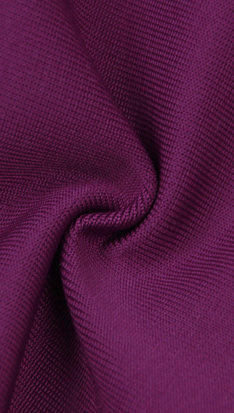 PURPLE LACE AND CREPE MINI DRESS