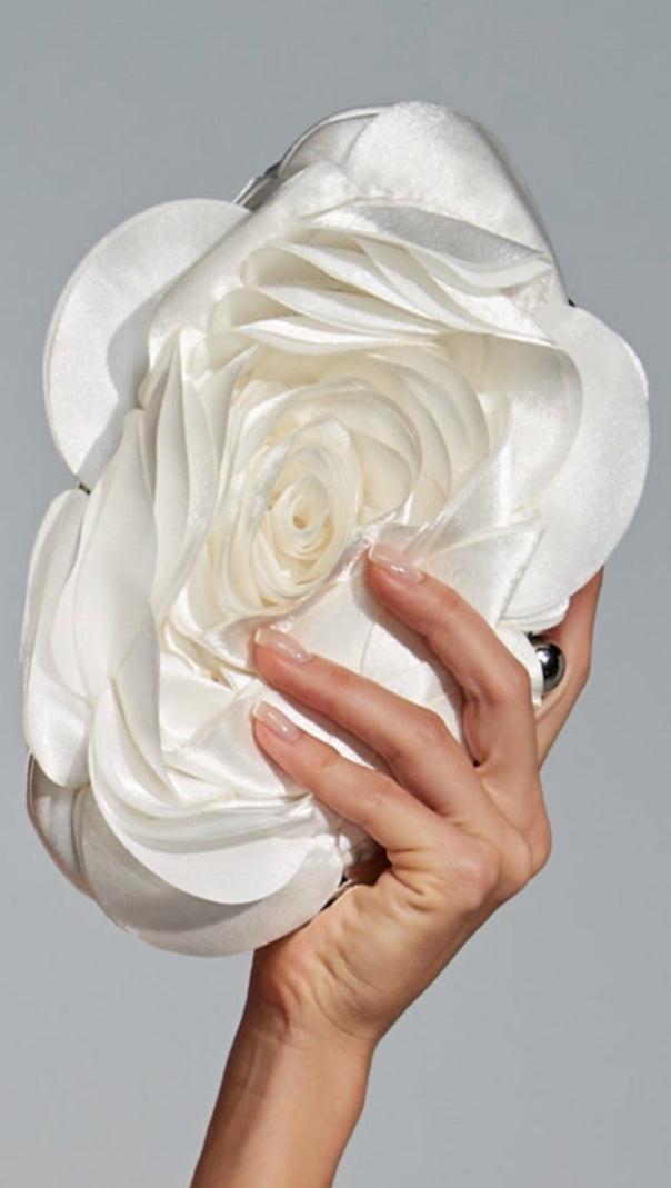 AIIZIE FLOWER SATIN CLUTCH - product image