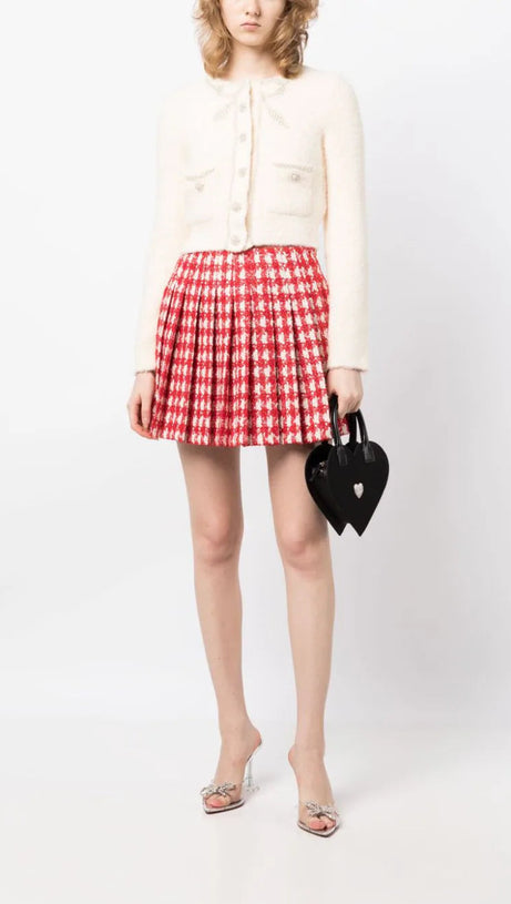 EMBELLISHED BOW CARDIGAN