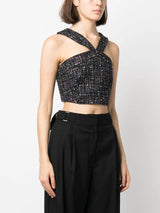 TWEED CROP TOP