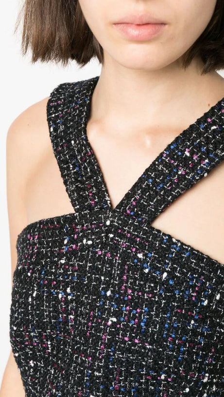 Kurzes Top aus Tweed 