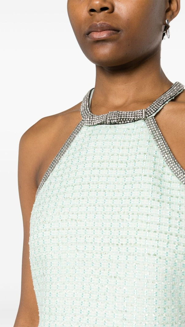 AIIZIE MINT BOUCLE MINI DRESS - product image