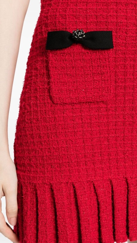 MINIGONNA IN MAGLIA ROSSA 