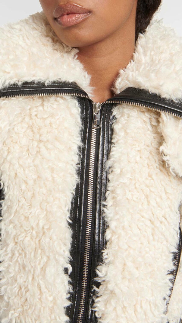 AIIZIE INKIA FAUX FUR BOMBER JACKET - product image