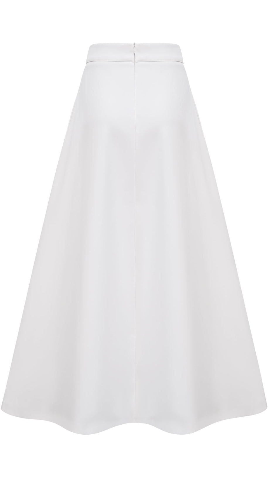 Completo coordinato con abito midi ricamato a fiori bianchi