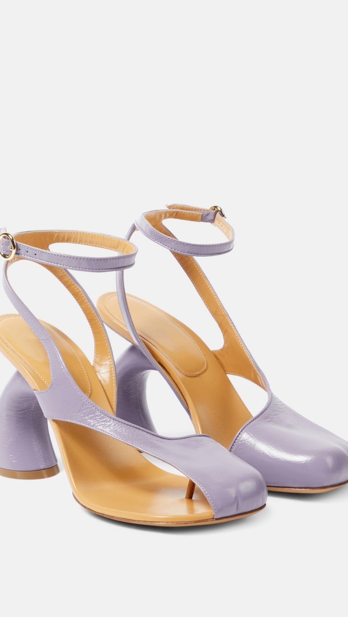 AIIZIE JANELLE CUTOUT HEELED SANDALS - PURPLE - product image