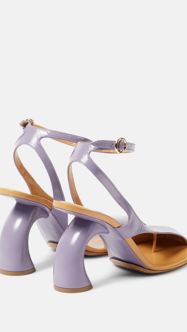 AIIZIE JANELLE CUTOUT HEELED SANDALS - PURPLE - product image