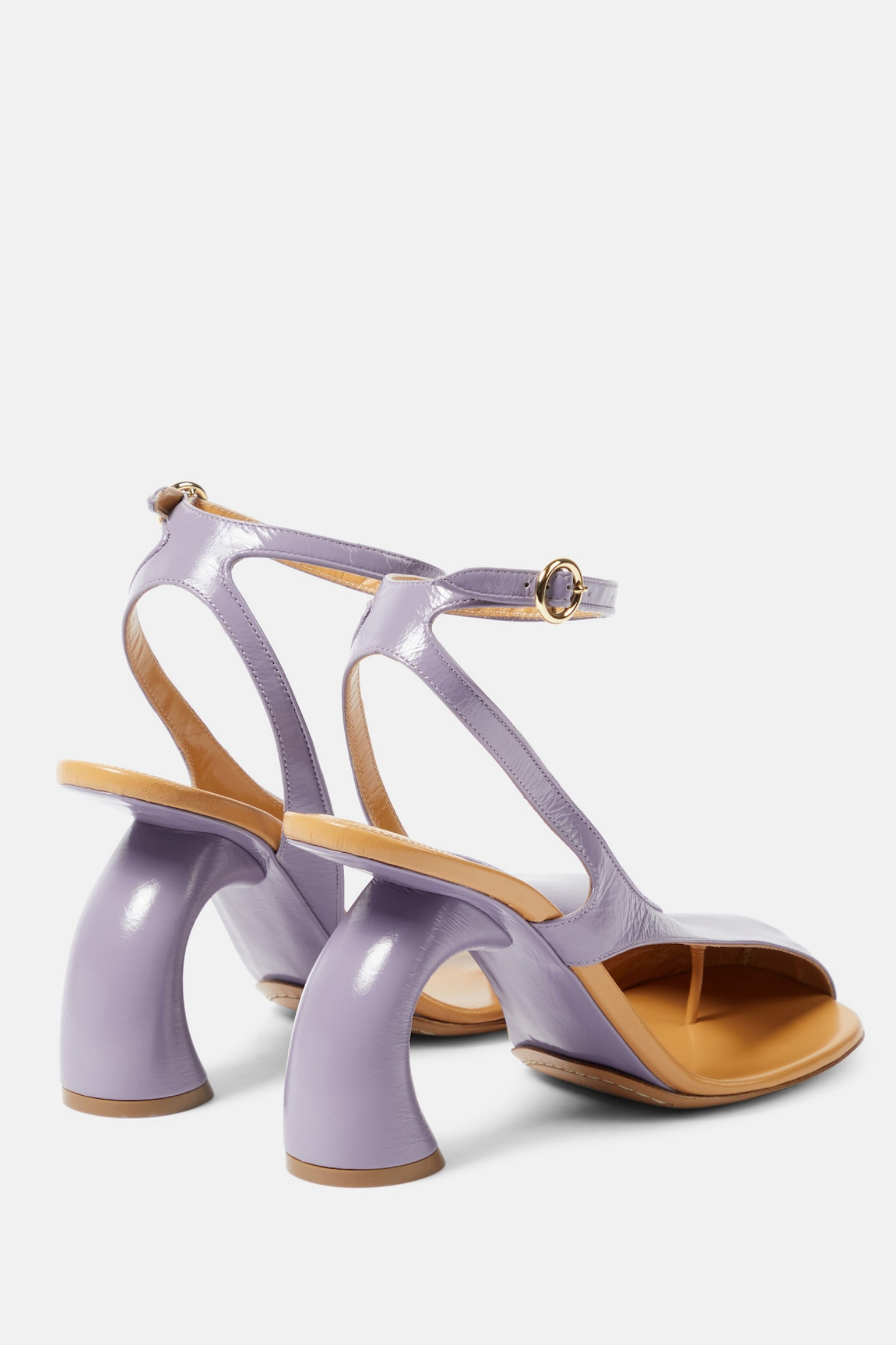 AIIZIE JANELLE CUTOUT HEELED SANDALS - PURPLE - product image