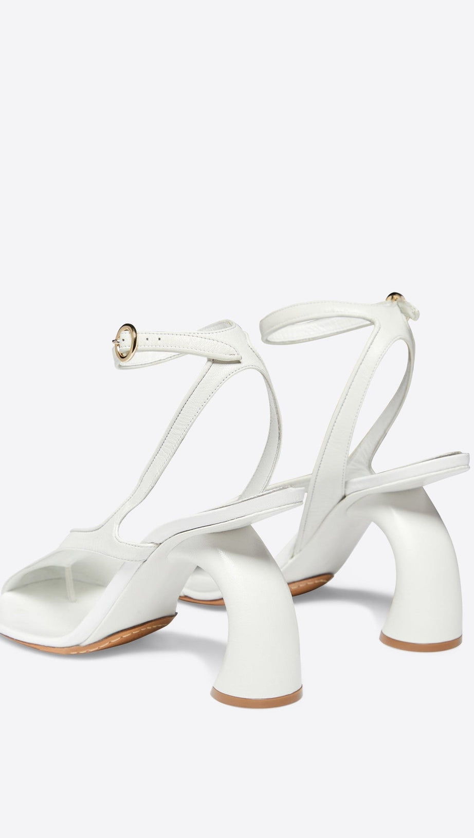 Janelle Sandalen mit Cut-out-Absatz - Weiß