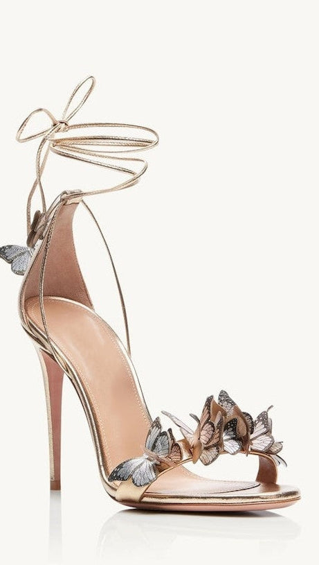 Jazma Papillon Sandalen - Champagner