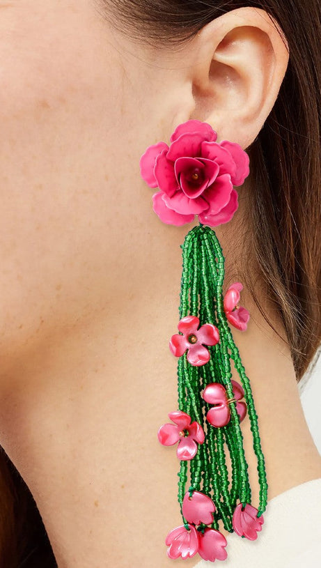 JOCELYN FLORAL BEAD EARRINGS