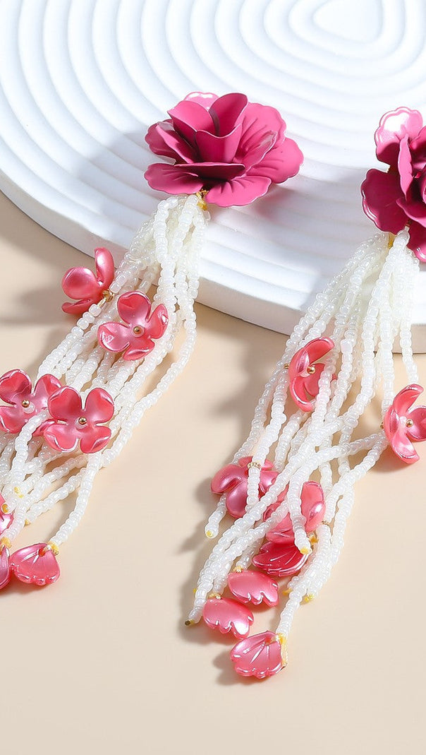 AIIZIE JOCELYN FLORAL BEAD EARRINGS - product image