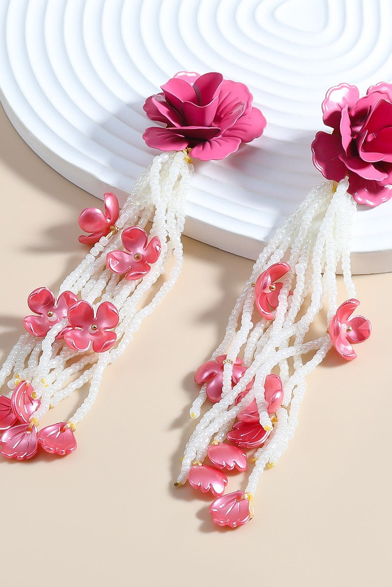 AIIZIE JOCELYN FLORAL BEAD EARRINGS - product image