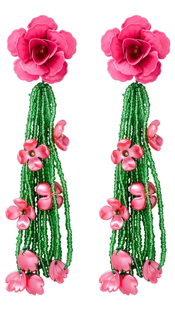 AIIZIE JOCELYN FLORAL BEAD EARRINGS - product image