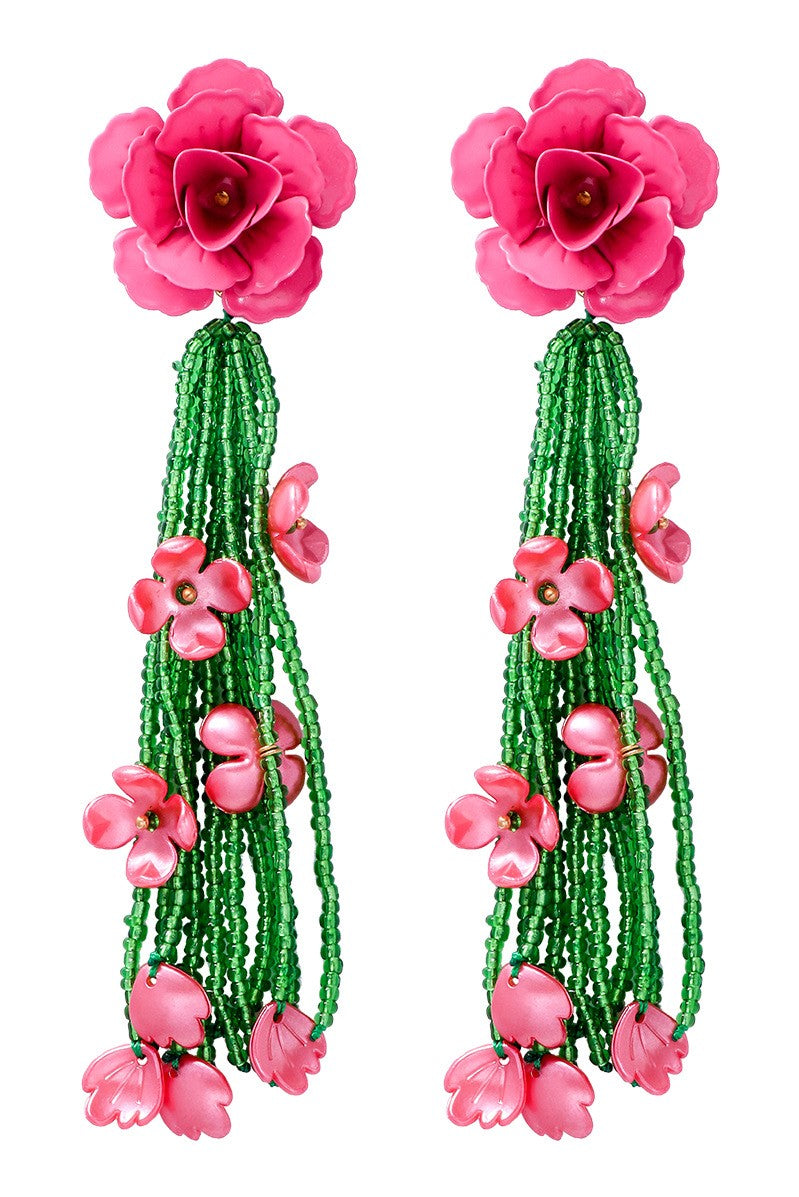 AIIZIE JOCELYN FLORAL BEAD EARRINGS - product image