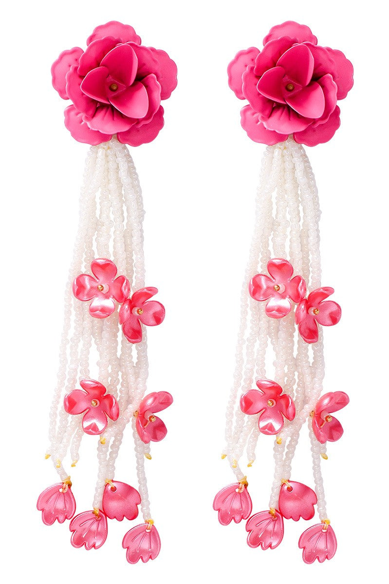 AIIZIE JOCELYN FLORAL BEAD EARRINGS - product image