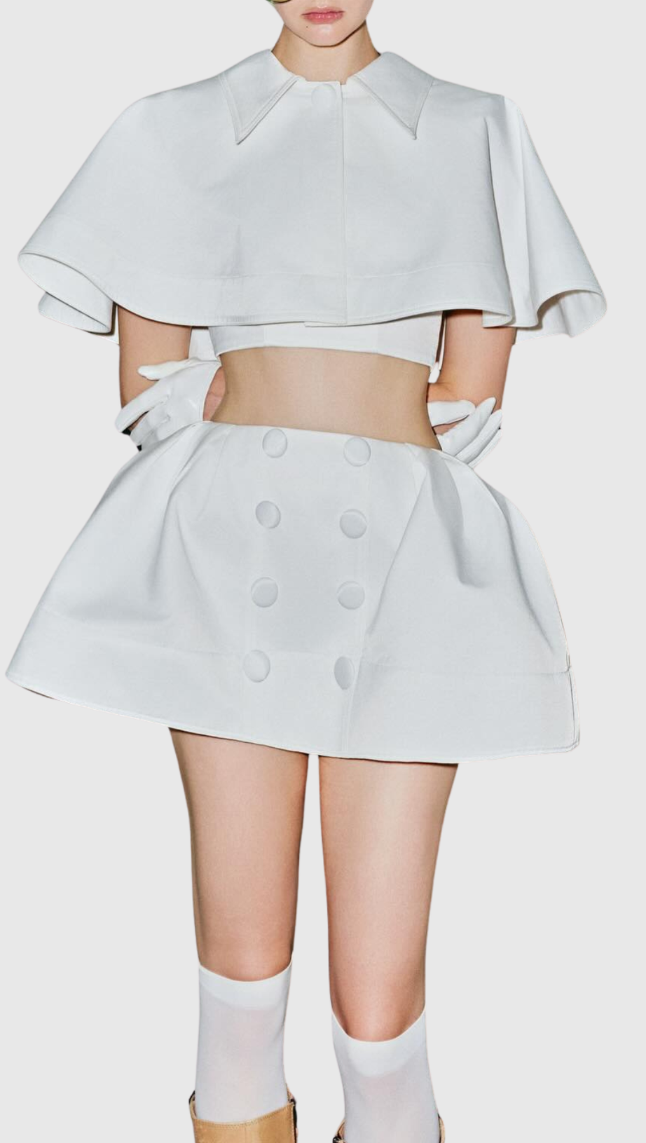 Jonas Cape Top & Mini Skirt Set
