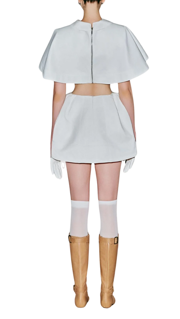AIIZIE Jonas Cape Top & Mini Skirt Set - product image