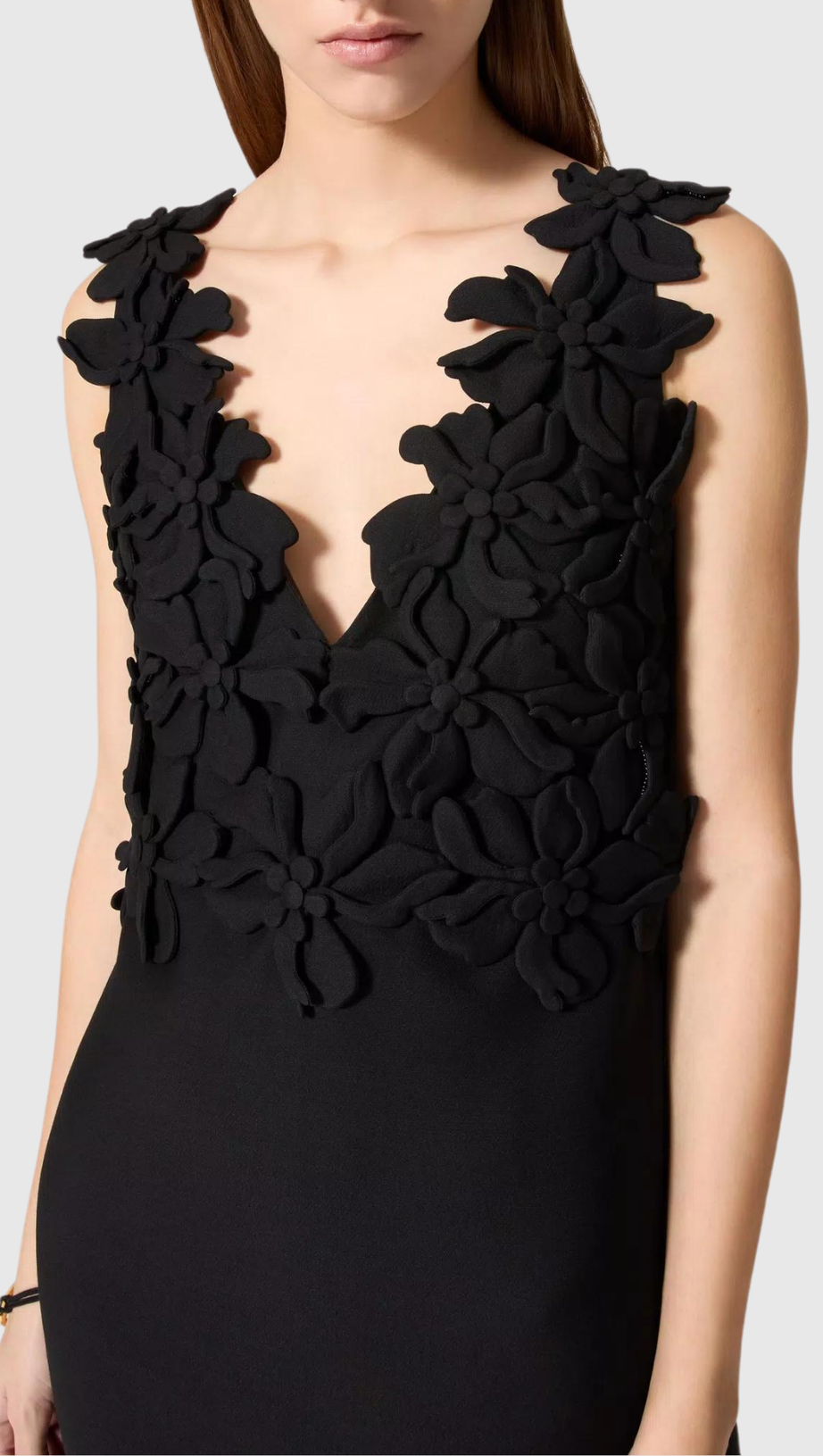 JULIETE FLORAL PLUNGE SLEEVELESS MINI DRESS