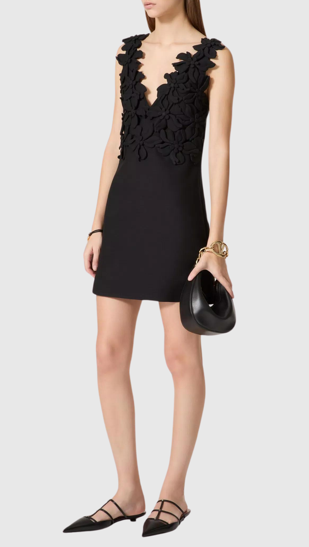 AIIZIE JULIETE FLORAL PLUNGE SLEEVELESS MINI DRESS - product image