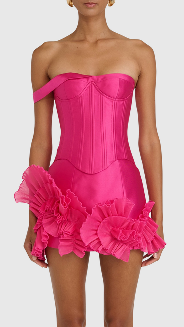 AIIZIE KABIR SATIN CORSET TWO PIECE SET - product image