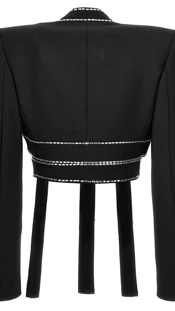 EMBELLISHED ROPE TWO PIECES IN BLACK